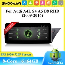 Android 13 6 + 64GB 10,25" Radio samochodowe GPS CarPlay 4G LTE WiFi do Audi A4 S4 A5 S5