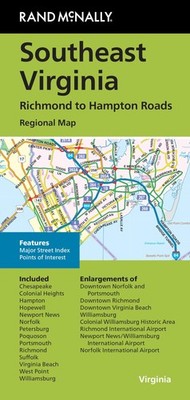 Rand McNally Folded Map: Southeast Virginia Richmond to Hampton Roads Regional M