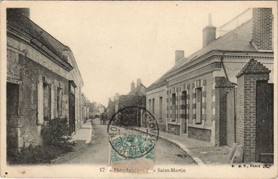 Old postcard MONTOIRE-Rue St-Martin (26549)