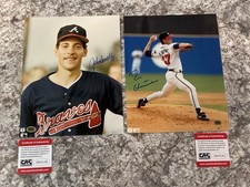 John Smoltz / Tom Glavine HOF Braves Signed 8x10 Photos CAS Authenticated