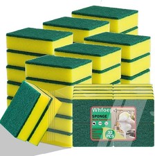 Kitchen Scrub Sponges 24/32 Count, Non-Scratch Scrub Dish Sponges for Cleaning,