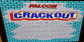 NES CRACKOUT NINTENDO VIDEO GAME ORIGINAL BOX, MANUAL, UK PAL