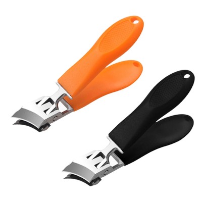 Gebogene Nagelknipser Schräg – Für Dicke & Eingewachsene Nägel, Ergonomisch & Mit Auffangbox, Schwarz