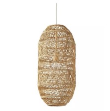 Serena & Lily Headlands Oblong Rattan Pendant...