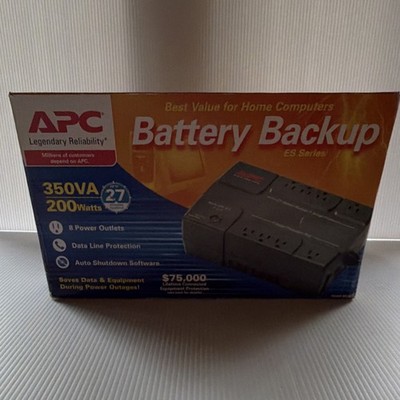APC Back-UPS ES 550 8 Outlet 120V 550VA 330W Battery Backup Surge Protection