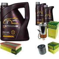 Mann Inspektionspaket 7L Mannol Extreme 5W-40 FüR Ssangyong Musso 2.9 D Korando
