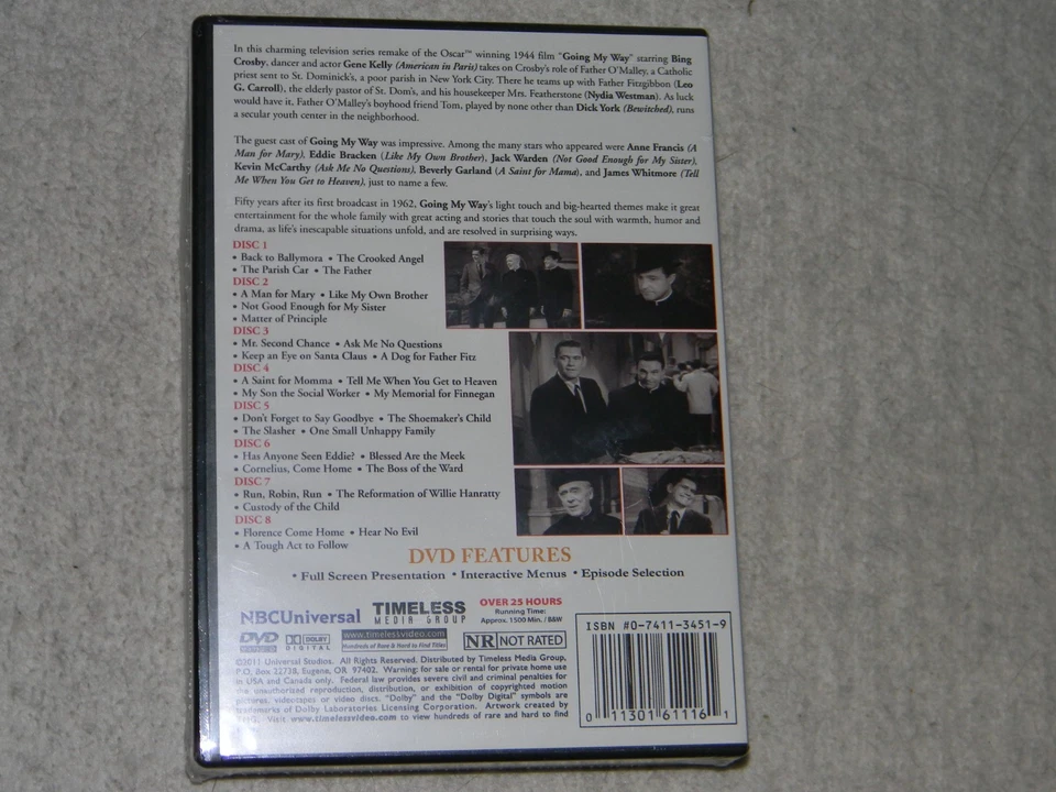 Going My Way - The Complete Series - 30 Episodes! (DVD)-BRAND NEW!!! - Image 2 of 3