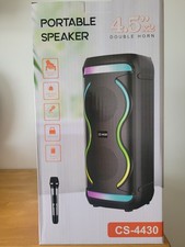 Image of Portable Speaker CS-4430 Wireless Bluetooth Speaker with Mic LED Light
