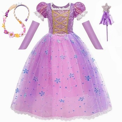 Mädchen Rapunzel Kostüm Prinzessin Kostüm & Zubehör für Halloween Geburtstag
