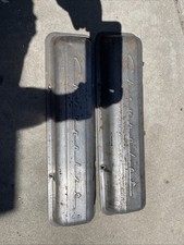 Sbc Chevy Gm Stamped Script Valve Cover 265 Early 283 Staggered Hot Rat Rod R