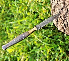 Custom HandMade Damascus Hunting Boot Knife Hand Forged Damascus Steel 1269