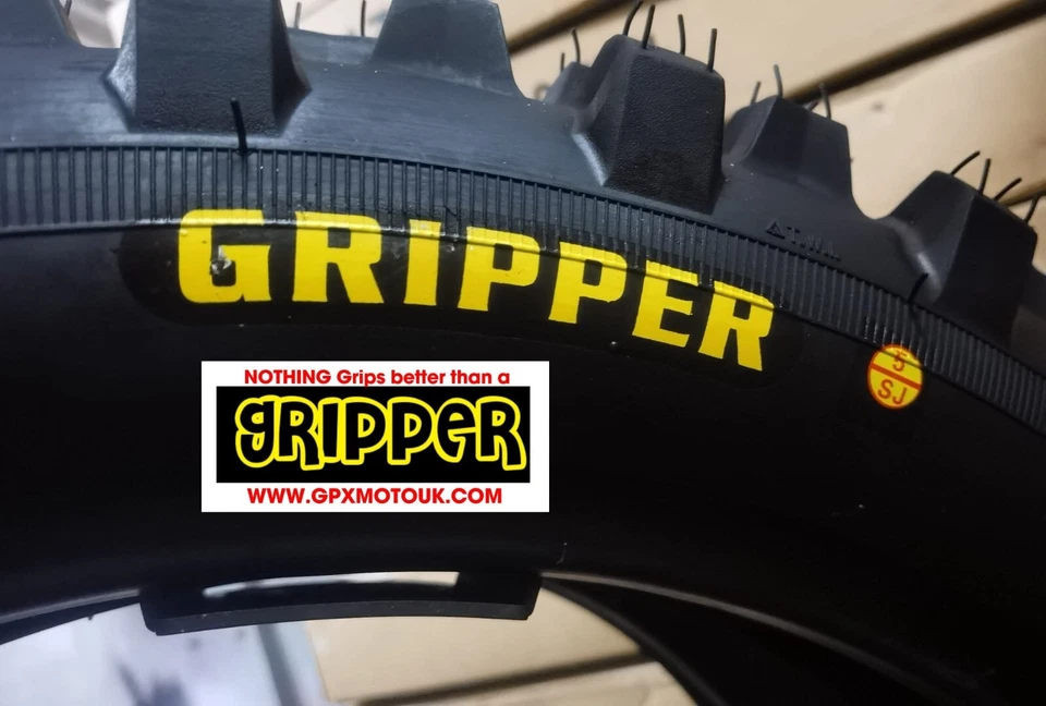 ROAD LEGAL FIRM RED STRIPE Rear Enduro tyre 140/80-18  GRIPPER FIM LIGHT - Image 2 of 4
