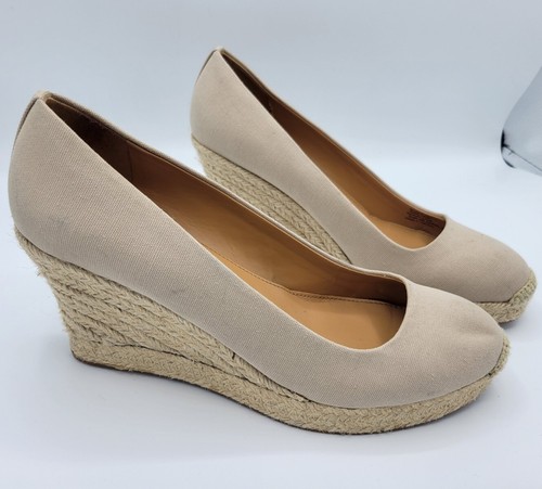 j crew canvas espadrille wedges