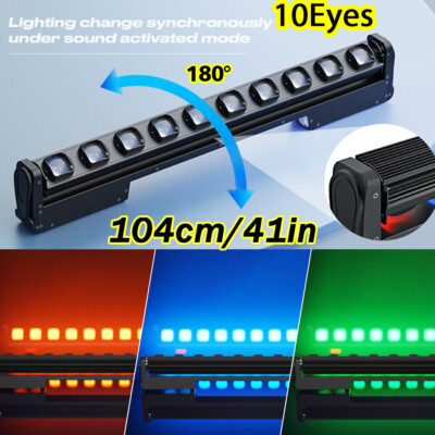 RGBW 10x25W LED Stage Moving Head Beam Light Wall Washer DMX DJ Disco Bar Light