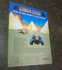 Namco CYBER SLED flyer- good original