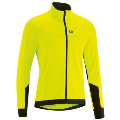 Gonso Silves Herren Fahrradjacke gelb Softshell-Jacke safety