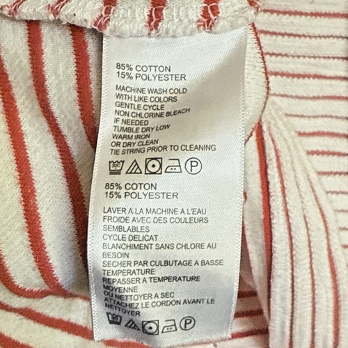 Tommy Bahama Damen Größe Large rot gestreiftes Langarm-Schnürshirt - Bild 6 von 6