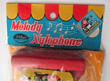 TAIYO Japan MELODY XYLOPHONE Sealed vintage Musical Toy Animals graphics LARGE
