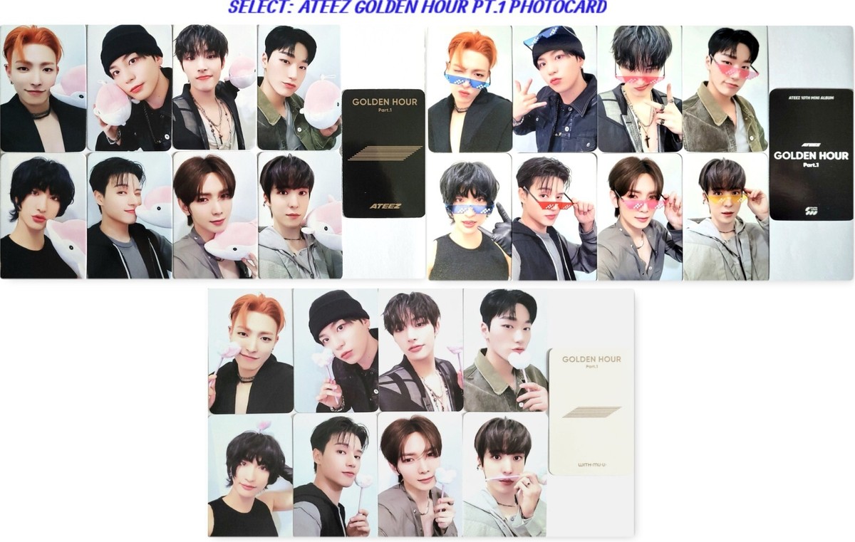 ATEEZ GOLDEN HOUR PART.1 OFFICIAL PHOTOCARD -APPLE