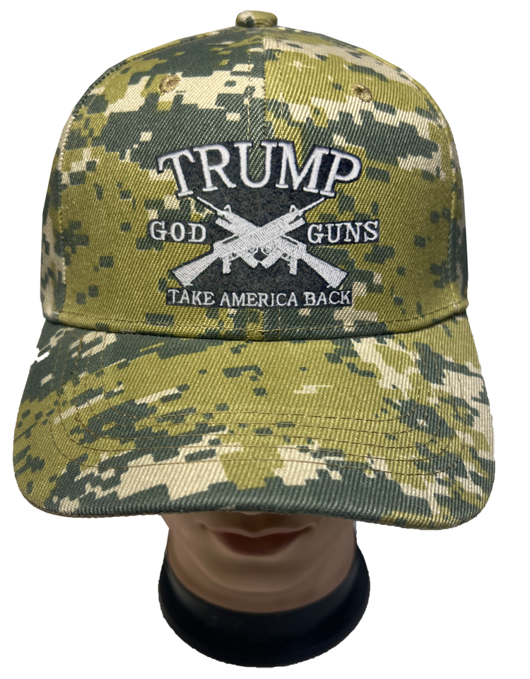 Trump Take America Back 2024 Camo Hat With Signature