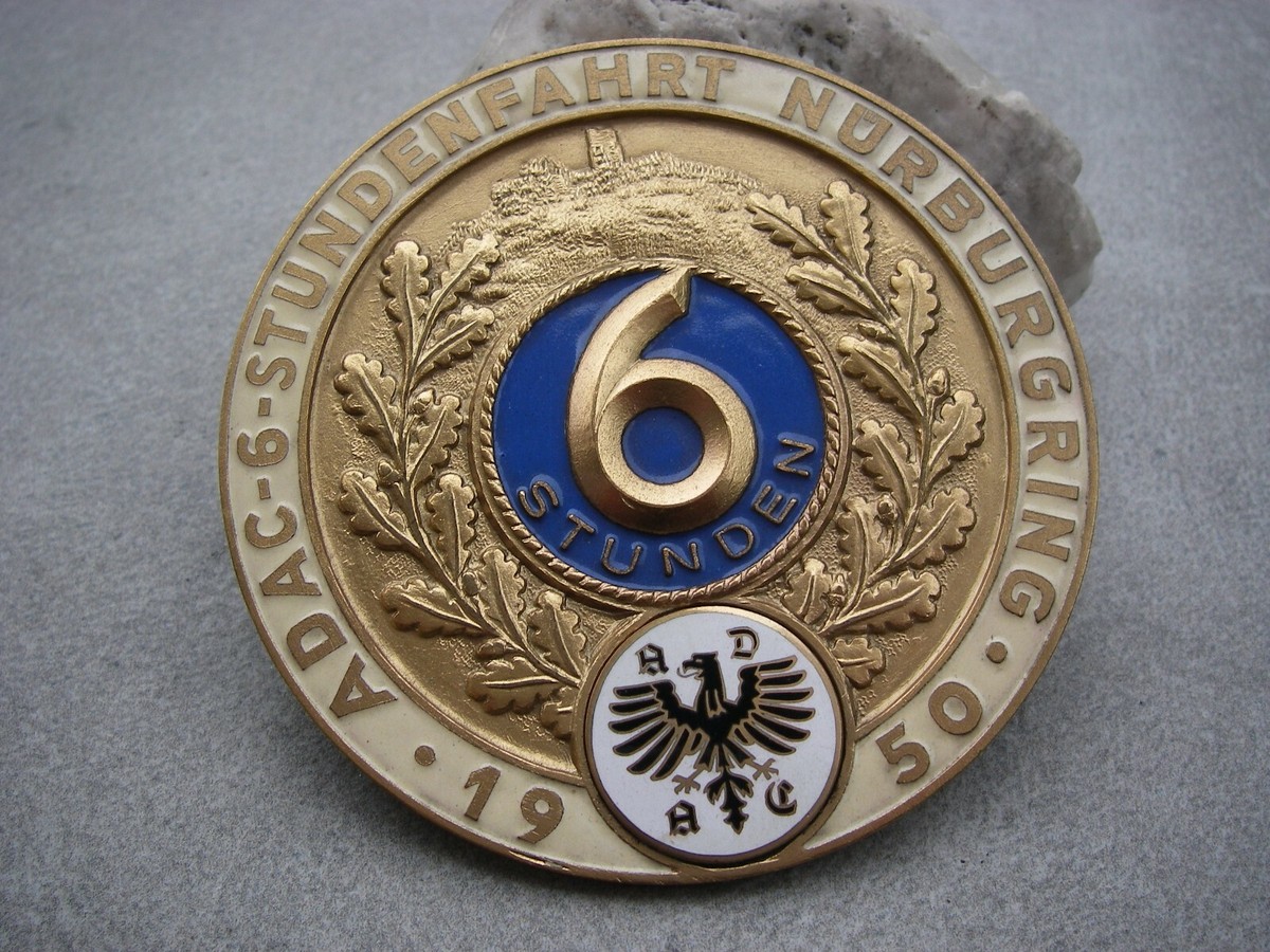 Plaque Commémorative RAC 8 Heures Nürburgring 1969 - Rheing. Club Automobile ADAC - Collector