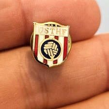 USTHF Shield Metal Vintage pinback Button they were for American advancement