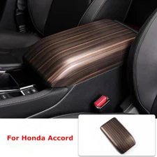 Peach Wood Grain Central Armrest Box Panel Cover Trim For Honda Accord 2023-2025