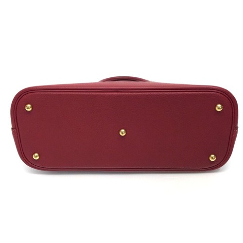 HERMES Bolide 37 Hand Bag Shoulder Bag 2way Rouge Vif Fjord - Bild 3 von 9