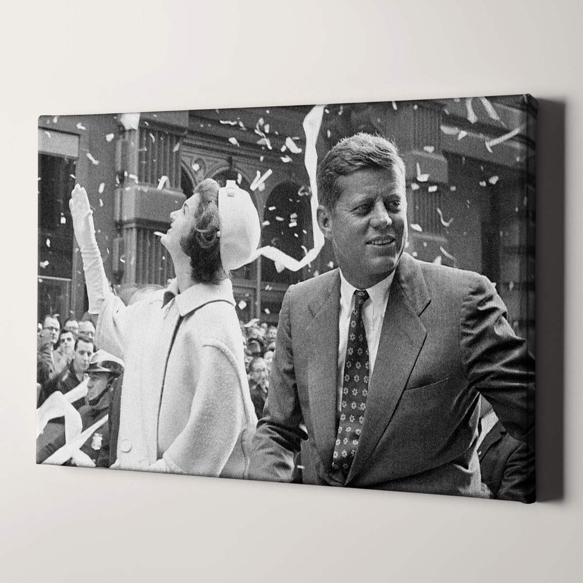 JFK John F Kennedy and Jackie Kennedy Canvas Wall Art Print | eBay