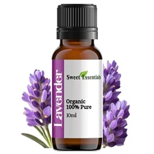 Premium Organic Lavender Essential Oil, 10ml, Imported From France, 100% Pure