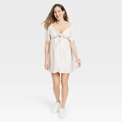 Woven Peek-a-Boo Tie-Front Maternity Dress - Isabel Maternity Ingrid & Isabel XS | eBay Woven Peek-a-Boo Tie-Front Maternity Dress - Isabel Maternity Ingrid & Isabel XS | eBay