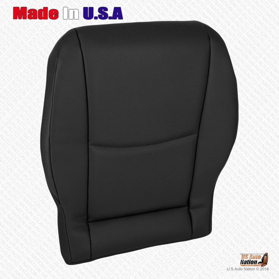 2001 - 2005 Mercedes Benz C230 C240 C320 Driver Bottom Leather Seat Cover Black - Image 3 of 4