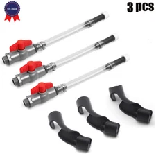 Deluxe Racing Fuel Jug Filler Hose With Shutoff Valve +Hose Bender