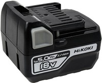 Hikoki Akku BSL1850C, Li-Ion, 5,0Ah 18V 18V 5000Mah/90Wh Li-Ion Schwarz
