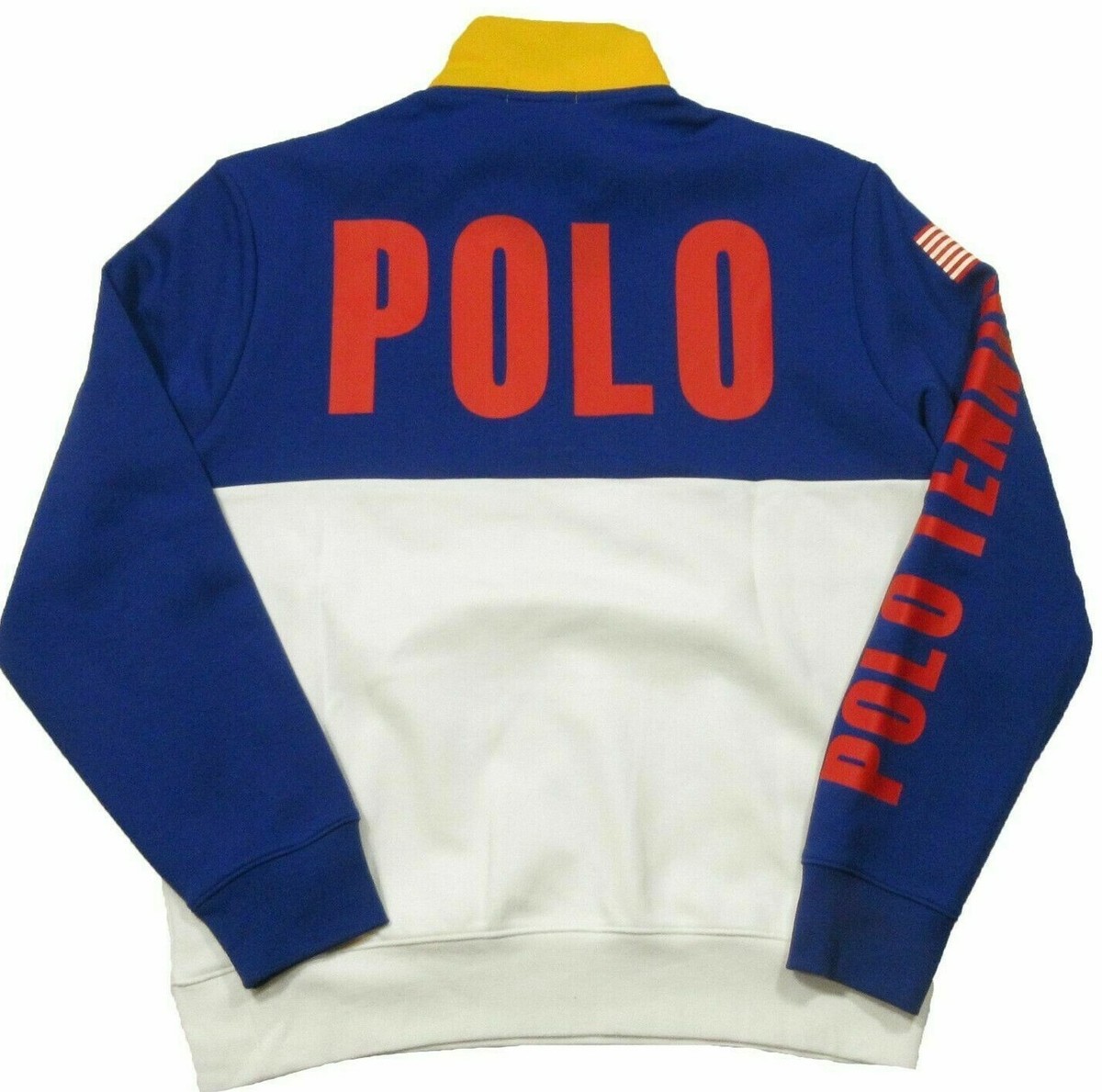 ラルフローレン POLO Polo Ralph Lauren Royal Colorblock POLO Tennis Double Knit 1/4 Zip
