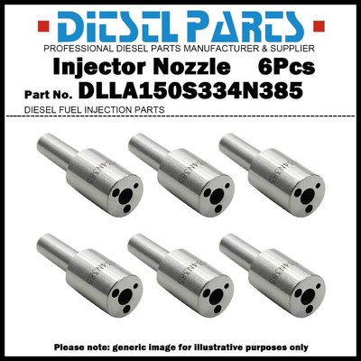6Pcs Diesel Fuel Injector Nozzle DLLA150S334N385 for HINO EL100