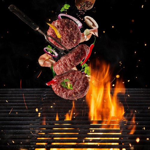 Grillrost Grill Gussrost Grillaufsatz Gußeisen Emailliert 40 x 60 cm Grillgitter - Bild 6 von 12