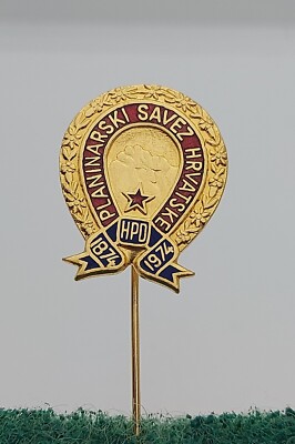 Alpine Federation of Croatia HPD Alpinism, Mountaineering pin, badge ...