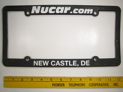 DEALER License Plate Frame NUCAR New Castle DE 14-O-9