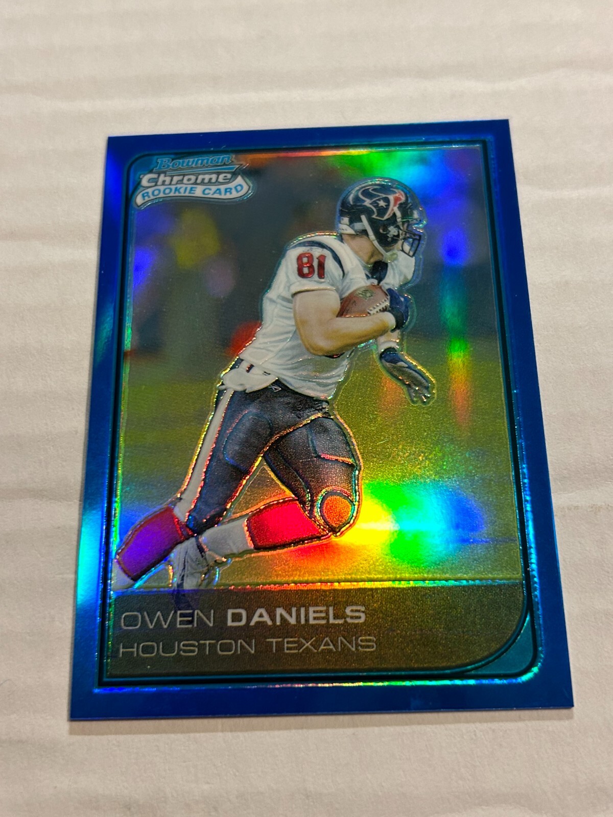 Owen Daniels Bowman Chrome #48 Blue Refractor