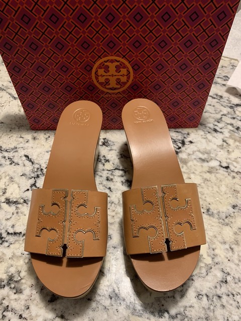 tory burch ines 80mm wedge slide sandals