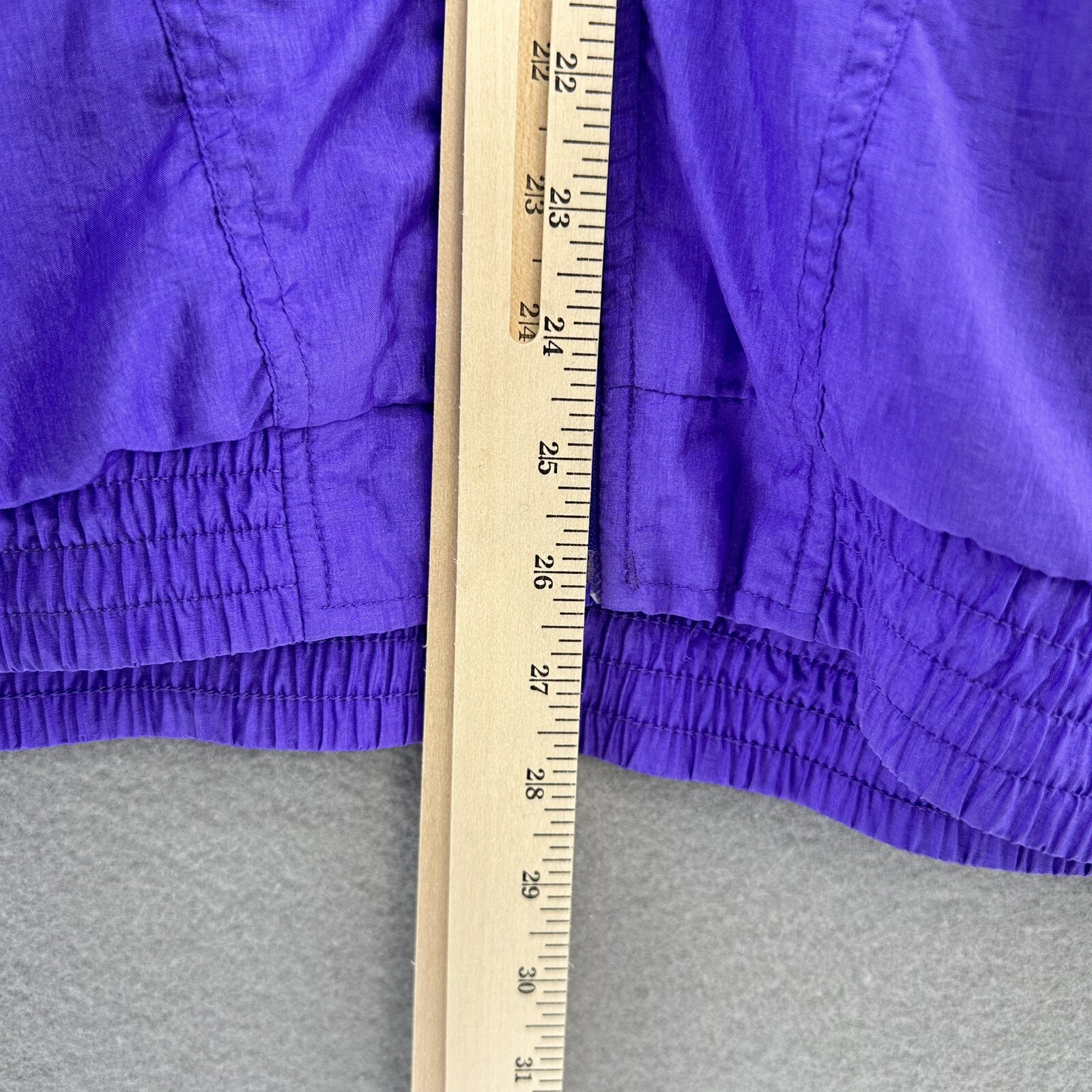 VTG Roundtree & Yorke Sport Purple Black Windbreaker Jacket Mens L 90s HOODED