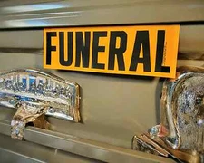 6 Vintage Funeral Stickers, Vintage Medical, Mortician, Oddities, Curiosities