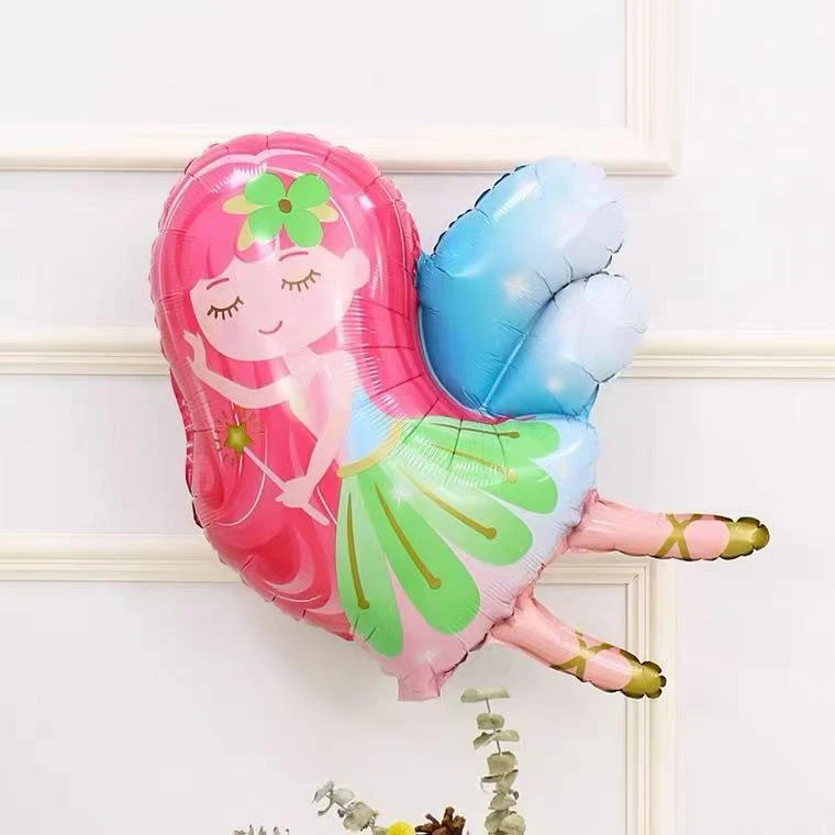 Globo de hadas decoración fiesta de cumpleaños helio/aire lámina brillante hada de dientes grande Foto 3 de 4
