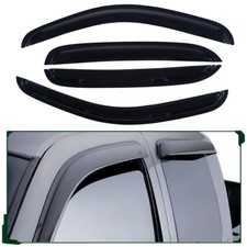 Fits 07-14 Chevy Silverado 1500 Crew Cab Window Visors Rain Guard Vent Deflector Fits 07-14 Chevy Silverado 1500 Crew Cab Window Visors Rain Guard Vent Deflector