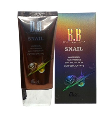 [Ekel] Snail BB Cream SPF 50+,  PA+++  50ml Korean Cosmetics Beauty