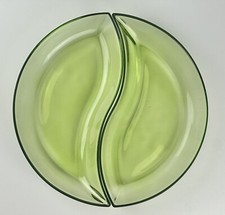 2 Pc Villeroy Boch New Wave Move 11" Olive Teardrop Appetizer Snack Bowl