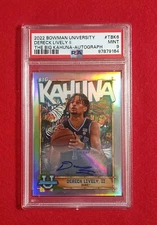 2022 BOWMAN BIG KAHUNA CASE HIT 104/150 AUTO RC Dereck Lively II #TBK6 PSA 9 MT