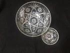 Anchor Hocking Star of David 11” Serving Bowl and 5” Serving Bowl EAPC Glass