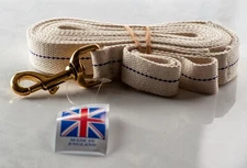 8ft Soft Cotton web + Solid Brass clip In Hand Show Lead 4Cob Hunter Native Pony